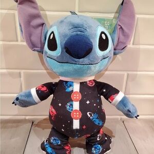 Disney Stitch NWT Rare Collectible Plush in Space Pajamas